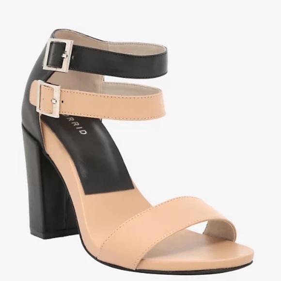 torrid Shoes - Torrid Tan & Black Colorblock Sandal Heels (Wide Width)